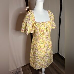 Floral Yellow Dress
